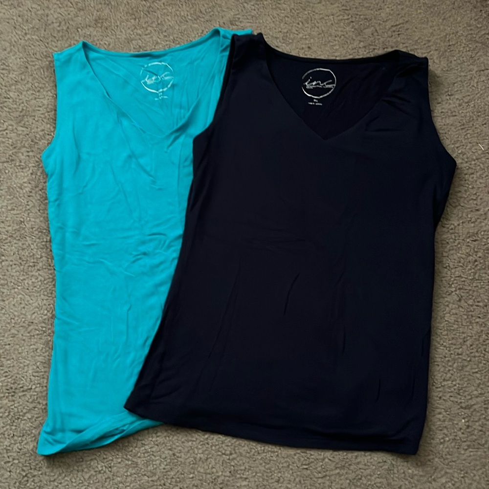 INC Two women’s tank tops size size petite medium
